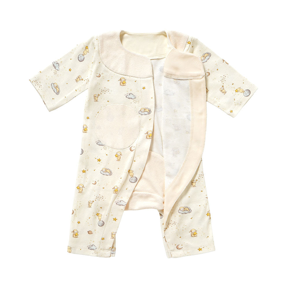 &Star PATTO SATTO ROMPERS&ボンネットセット アイボリー 50-60・60-70cm
