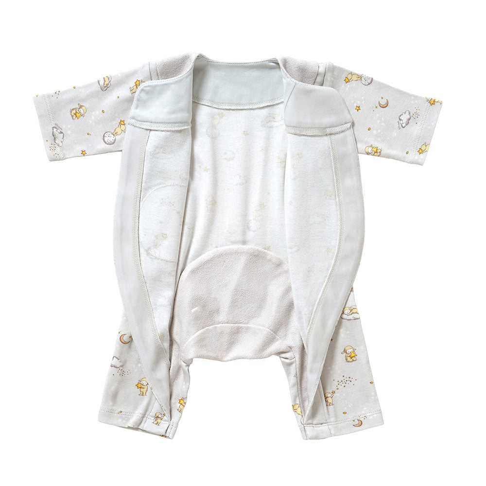 &Star PATTO SATTO ROMPERS&ボンネットセット ライトグレー 50-60・60-70cm