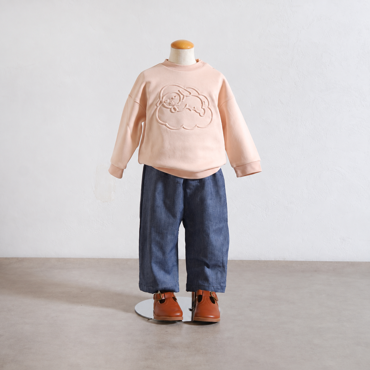 モワトレーナー ペールピンク 80・90・100・110cm