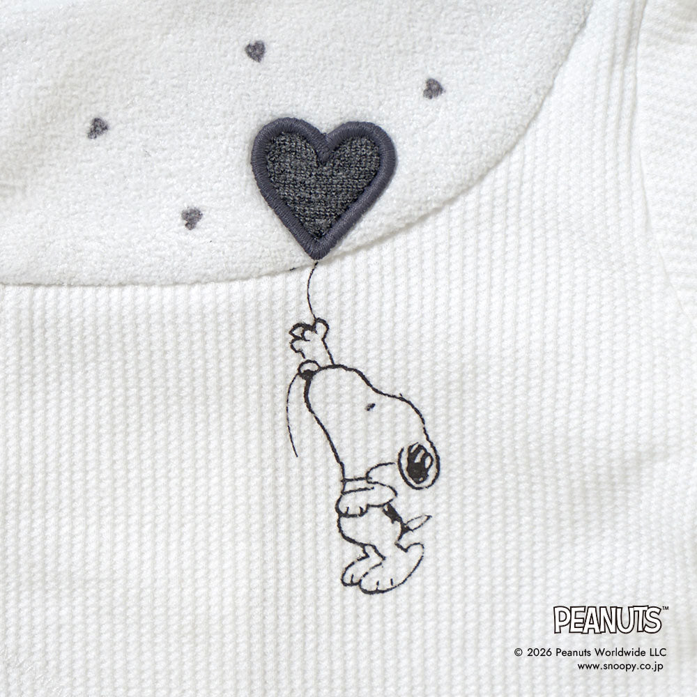PEANUTS PATTO SATTO ROMPERS・ボンネットセット 50-60・60-70cm