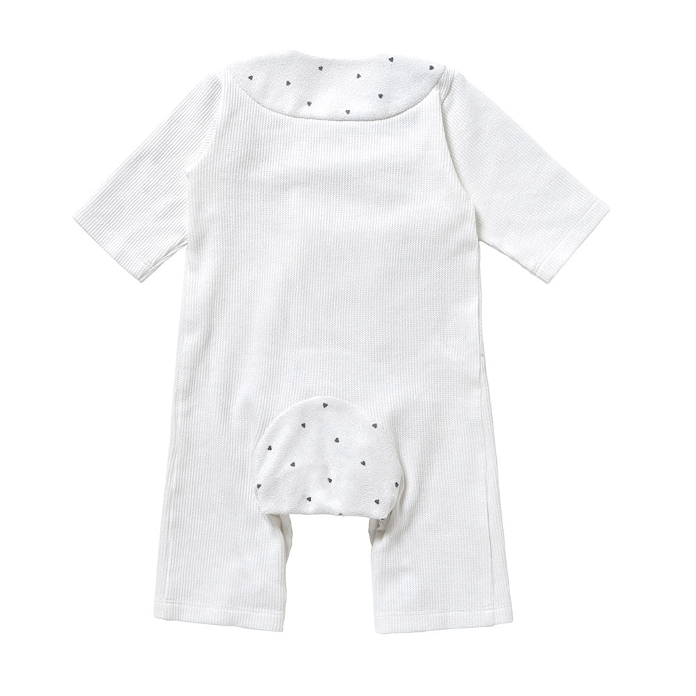 PEANUTS PATTO SATTO ROMPERS・ボンネットセット 50-60・60-70cm