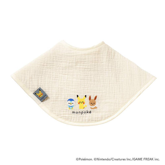 【予約】monpoké うすわたガーゼ2wayビブ