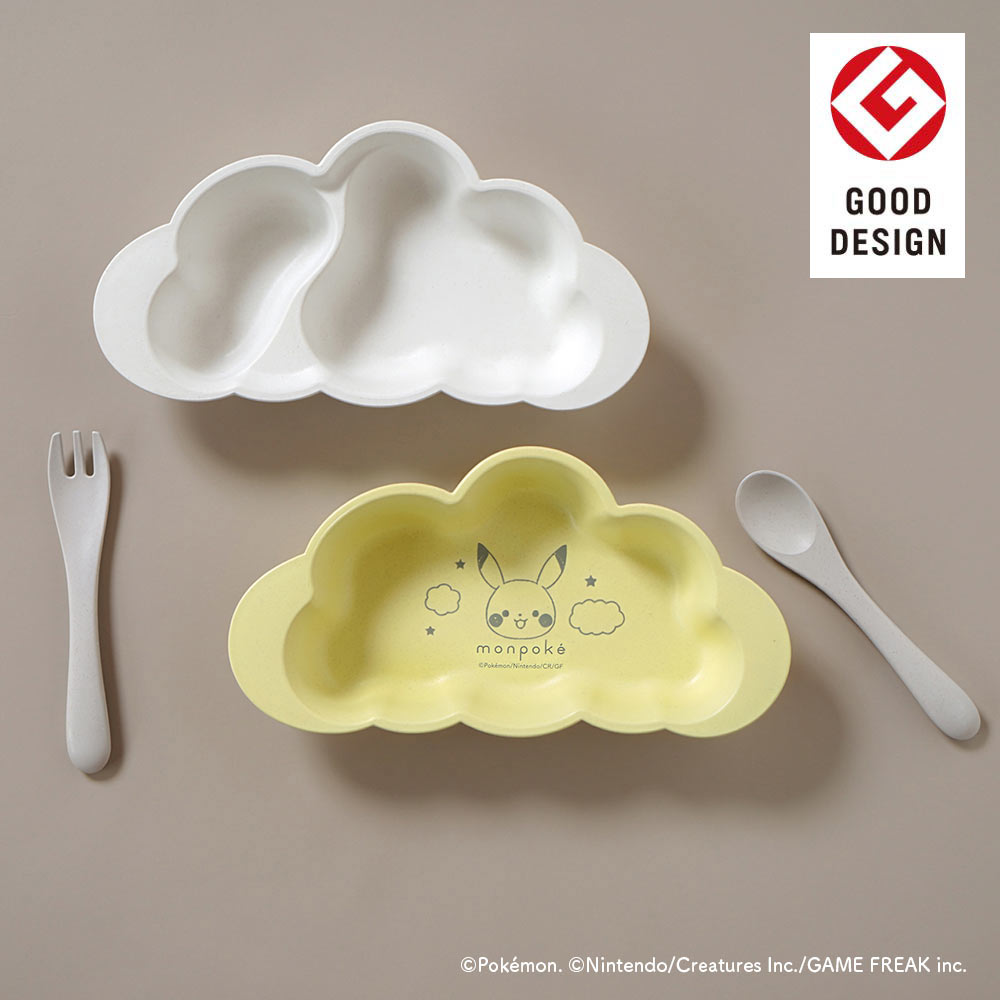 monpoké mamamanmaプレートセット フレンチバニラ / 食器　ベビーサイズ