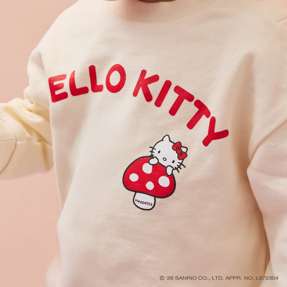 HELLO KITTY×Hoppetta トレーナー アイボリー 80・90・100・110cm
