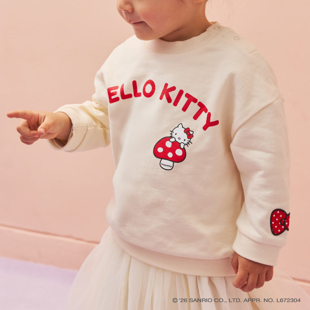 HELLO KITTY×Hoppetta トレーナー アイボリー 80・90・100・110cm
