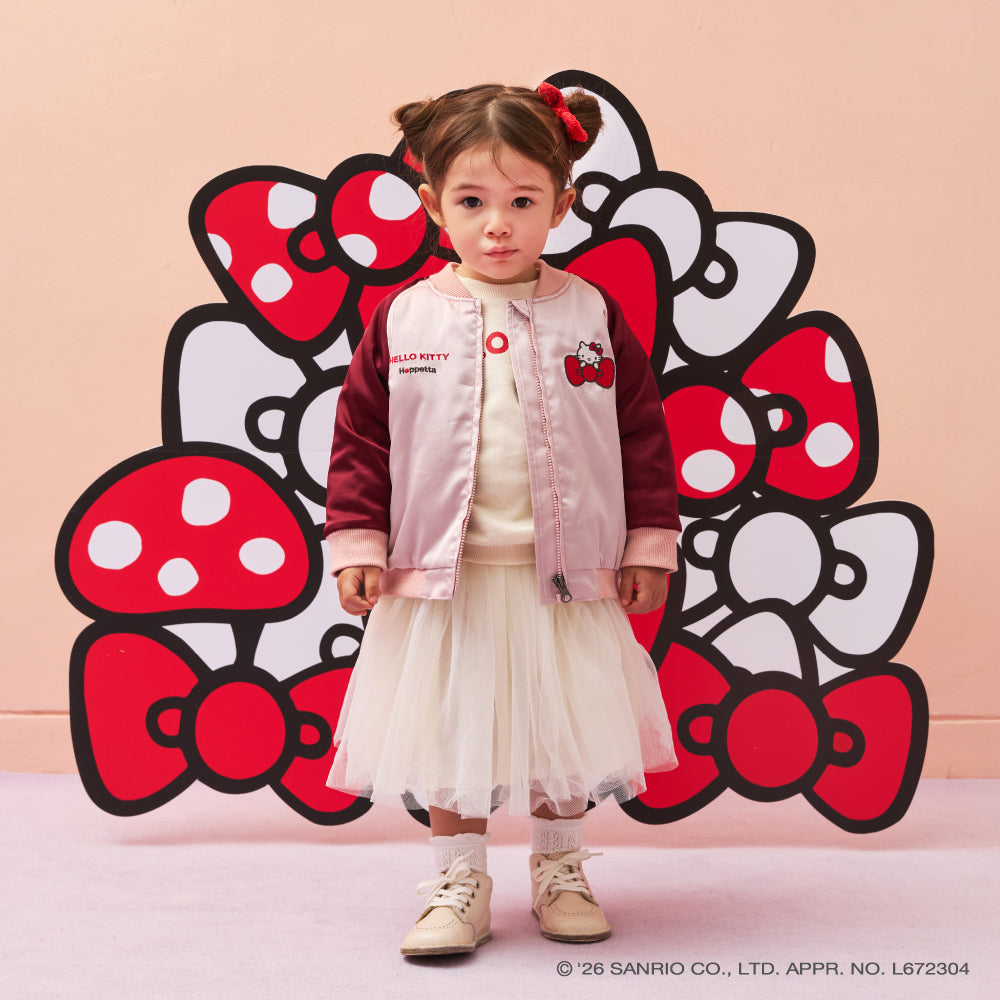 HELLO KITTY×Hoppetta トレーナー アイボリー 80・90・100・110cm