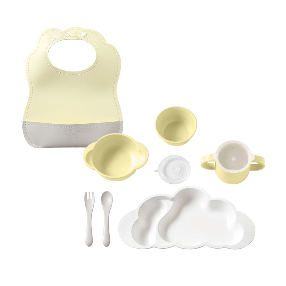 mamamanma マママンマグランデ&マロービブ　お食事2点セット　フレンチバニラ