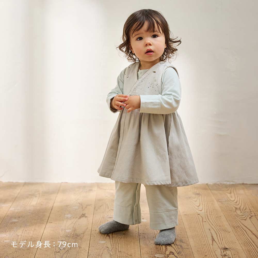 Peaceful cooing 2wayドレス グリーン 50-80cm