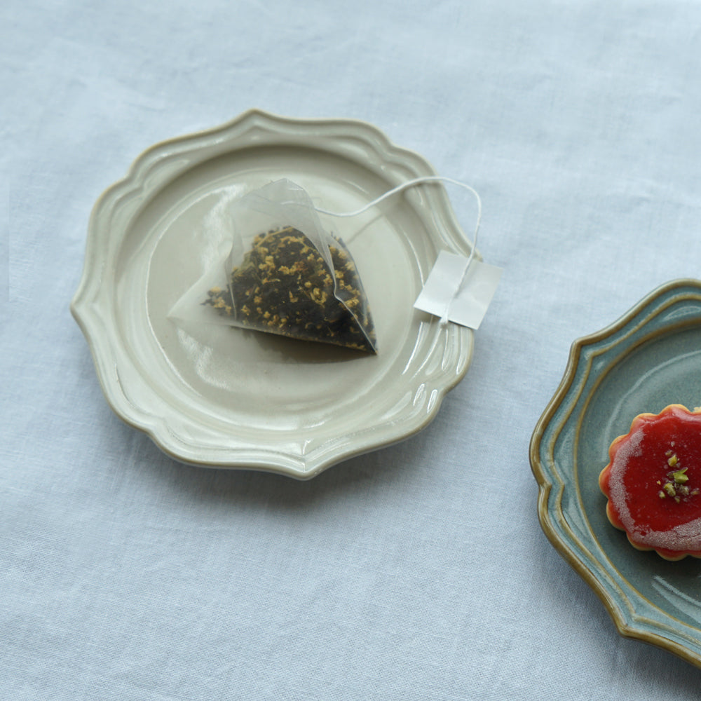 10moisオリジナルハーブティーと丸小皿のセット  / 内祝い