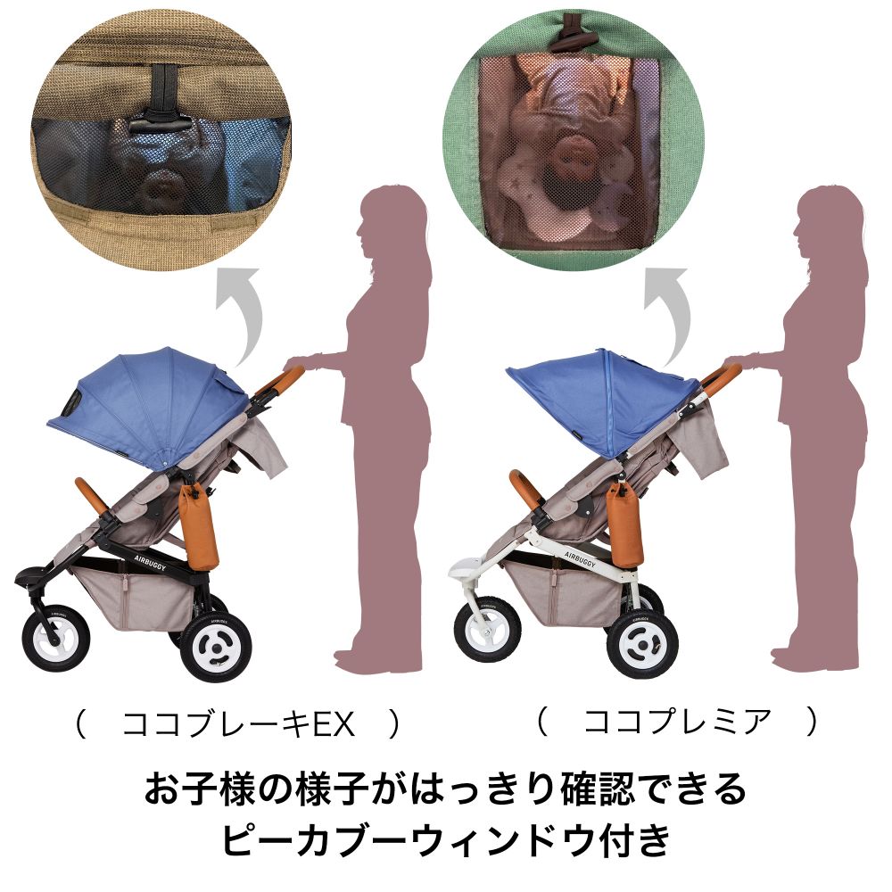 【プレゼント付】ココプレミア フロムバース EARTH BLACK / ベビーカー　新生児～４歳頃