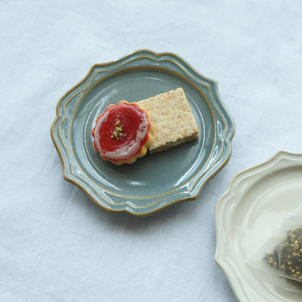 10moisオリジナルハーブティーと丸小皿のセット  / 内祝い