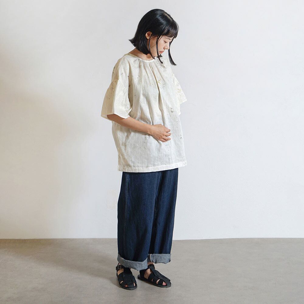 フレアスリーブチュニック ベージュ F / 大人服