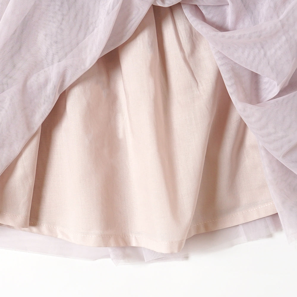 fluffy チュールキャミドレス　ピンク　80-100cm   / ギフト包装不可
