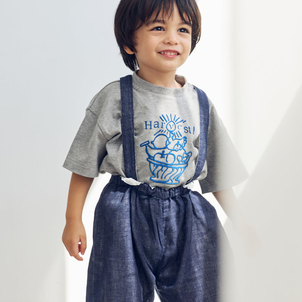 ガーゼ サロペット ネイビー 80・90・100・110cm