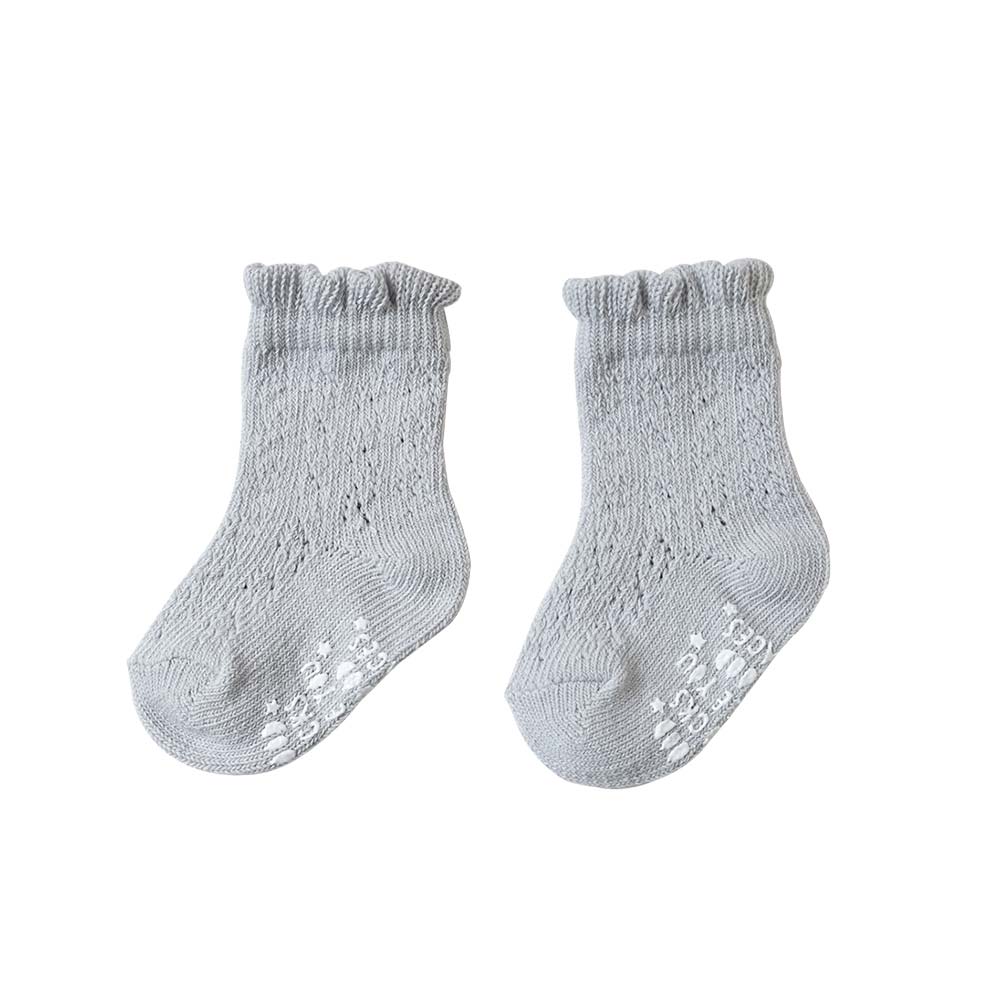 レーシーソックス　グレー　9-11cm・11-13cm・13-15cm