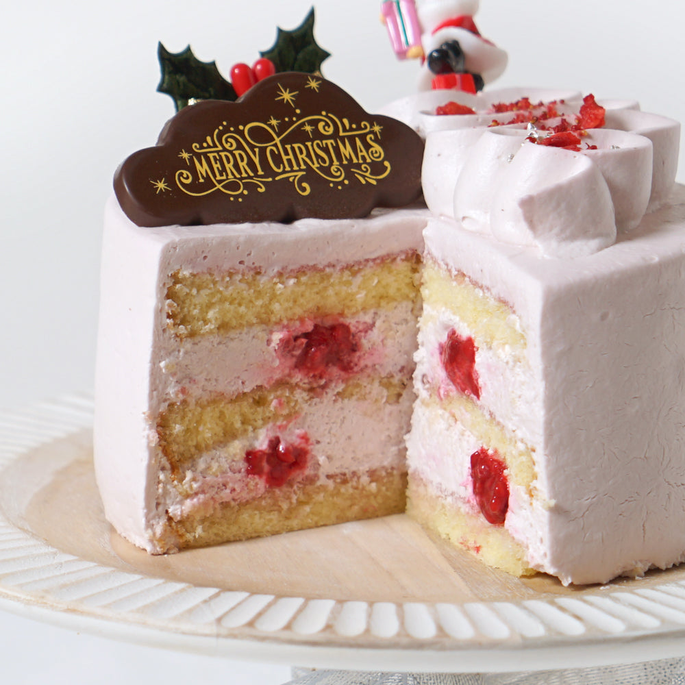 ソイホイップ  ラズベリー クリスマスケーキ4号◎冷凍便