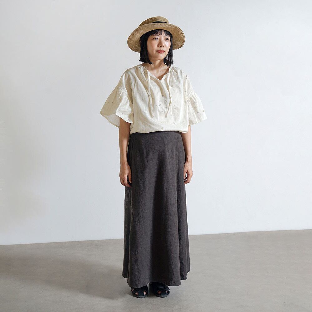 フレアスリーブチュニック ベージュ F / 大人服