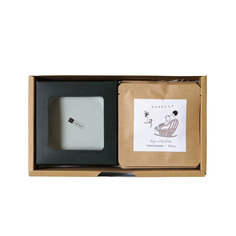 10moisオリジナルハーブティーと丸小皿のセット  / 内祝い