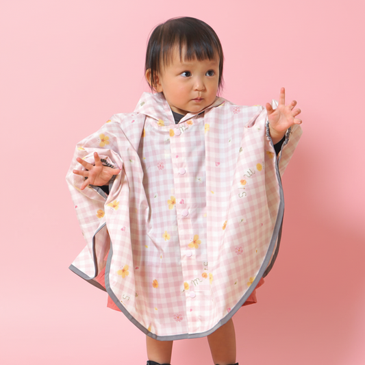 レインポンチョ flower rain 80-100cm