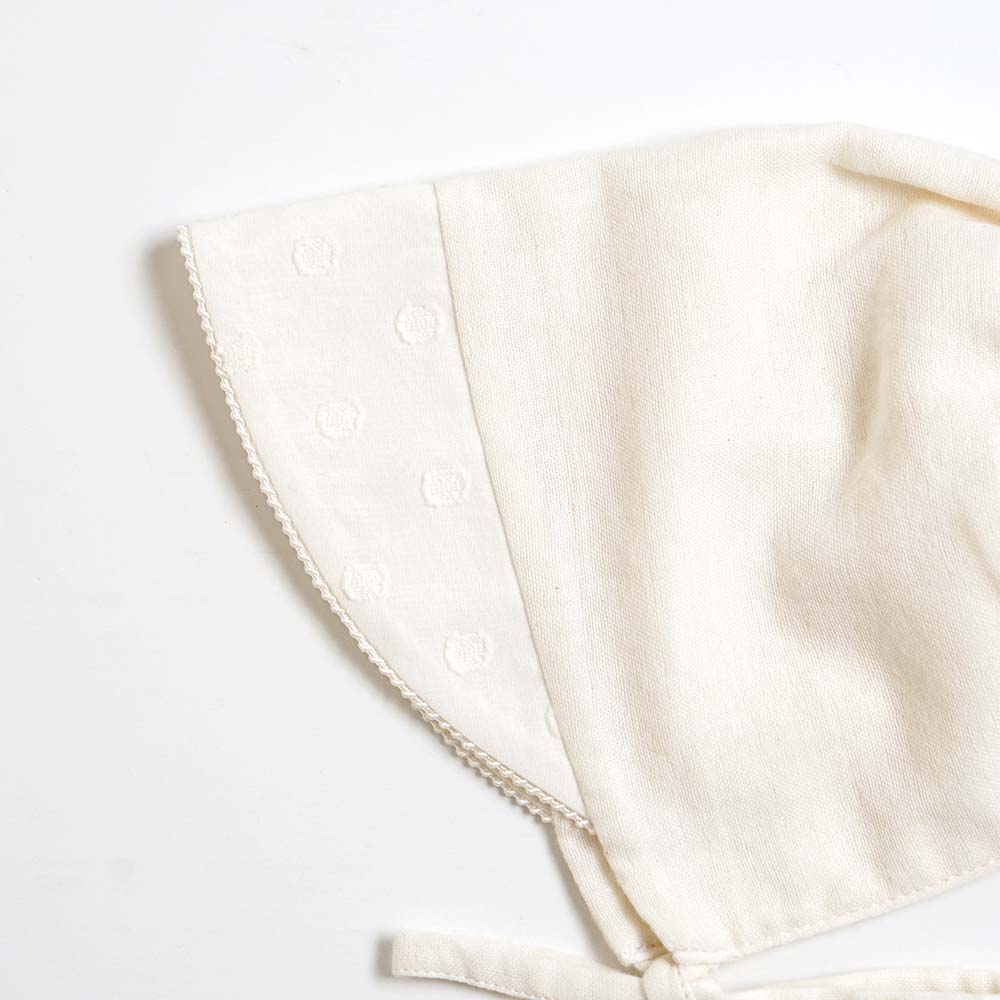 オーガニックコットン　ボンネット　キナリ