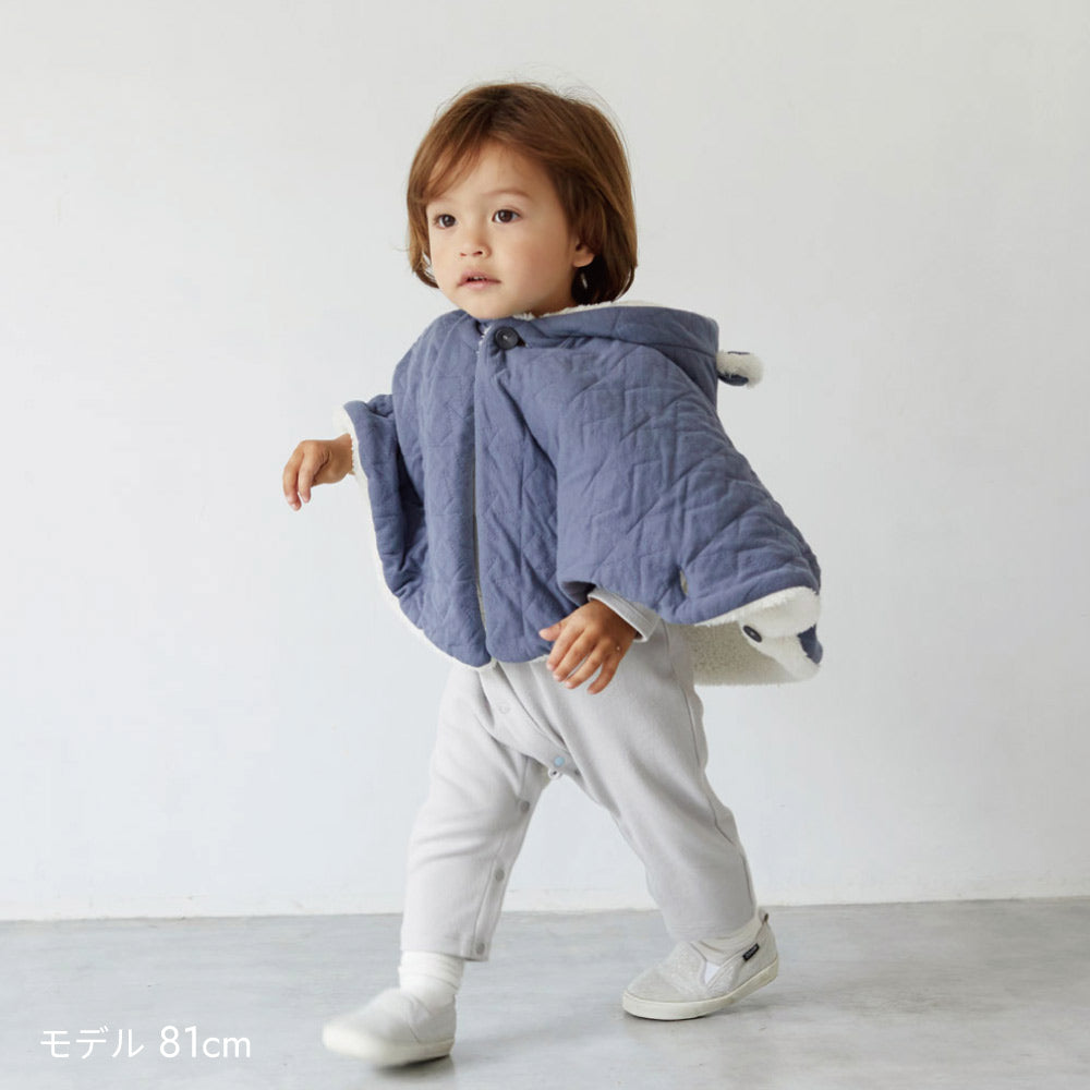 starキルト 耳つきマント ピンク 新生児～100cm / ギフト包装不可