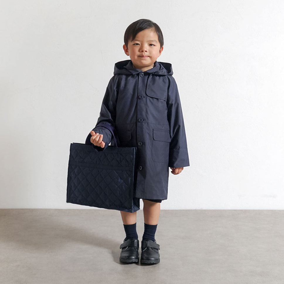 お受験 お子様用バッグ ネイビーライン