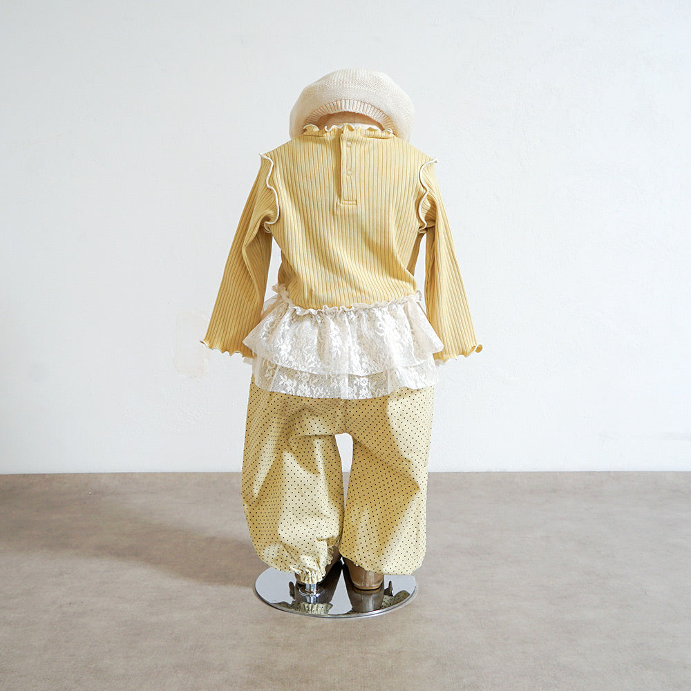 ドットLaceパンツ ベージュ 80・90・100・110cm
