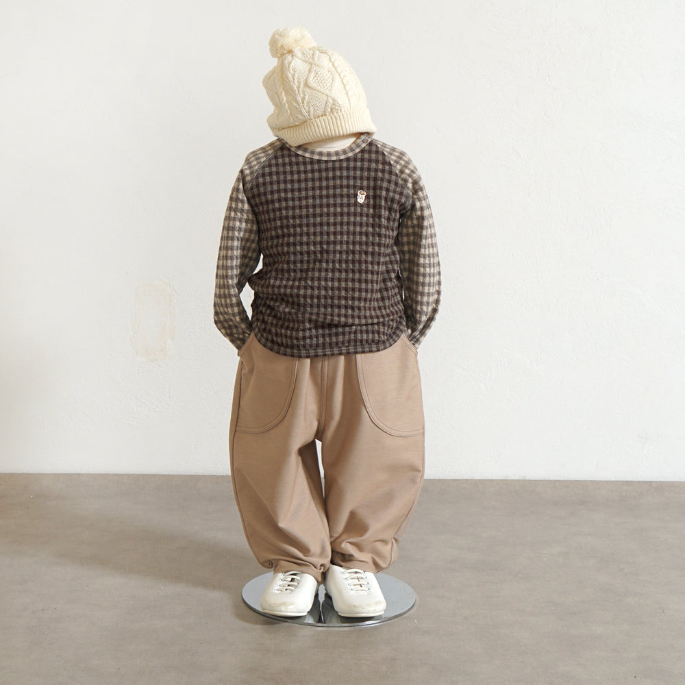ストレッチポケットパンツ ベージュ 80・90・100・110cm