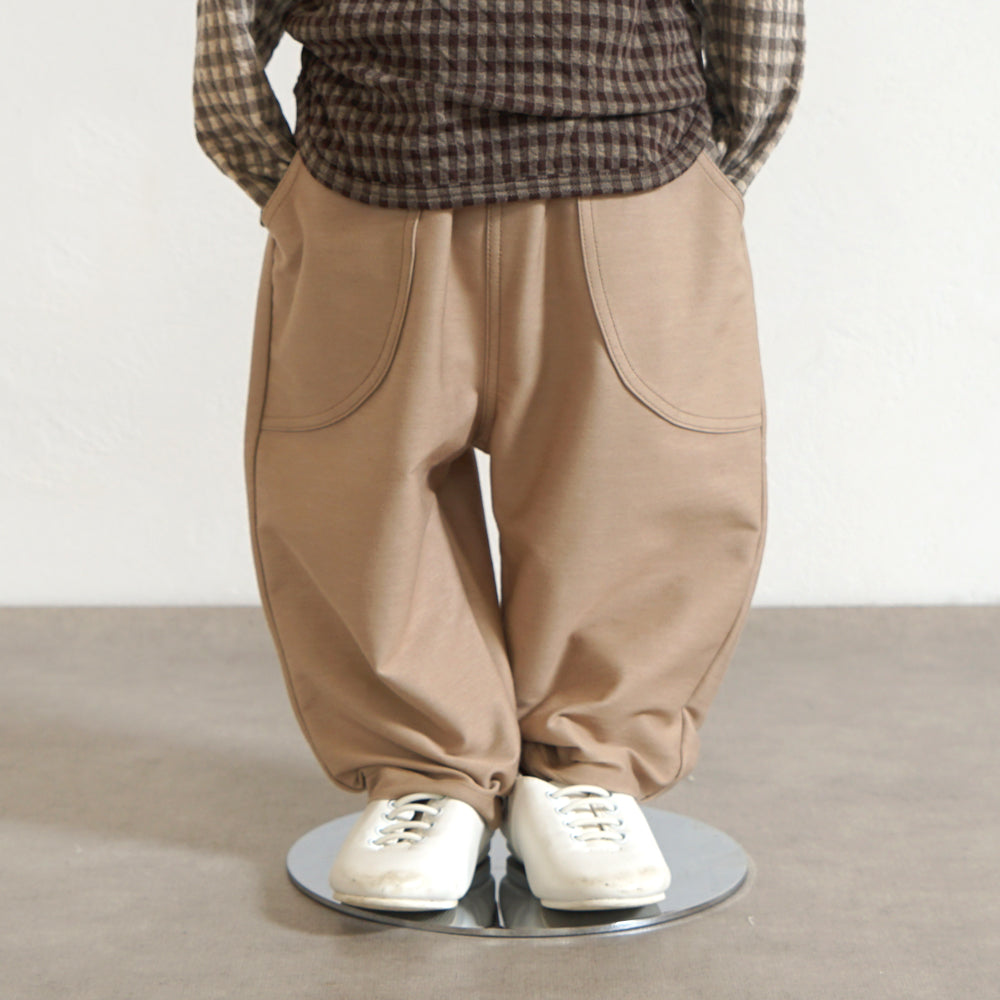 ストレッチポケットパンツ ベージュ 80・90・100・110cm