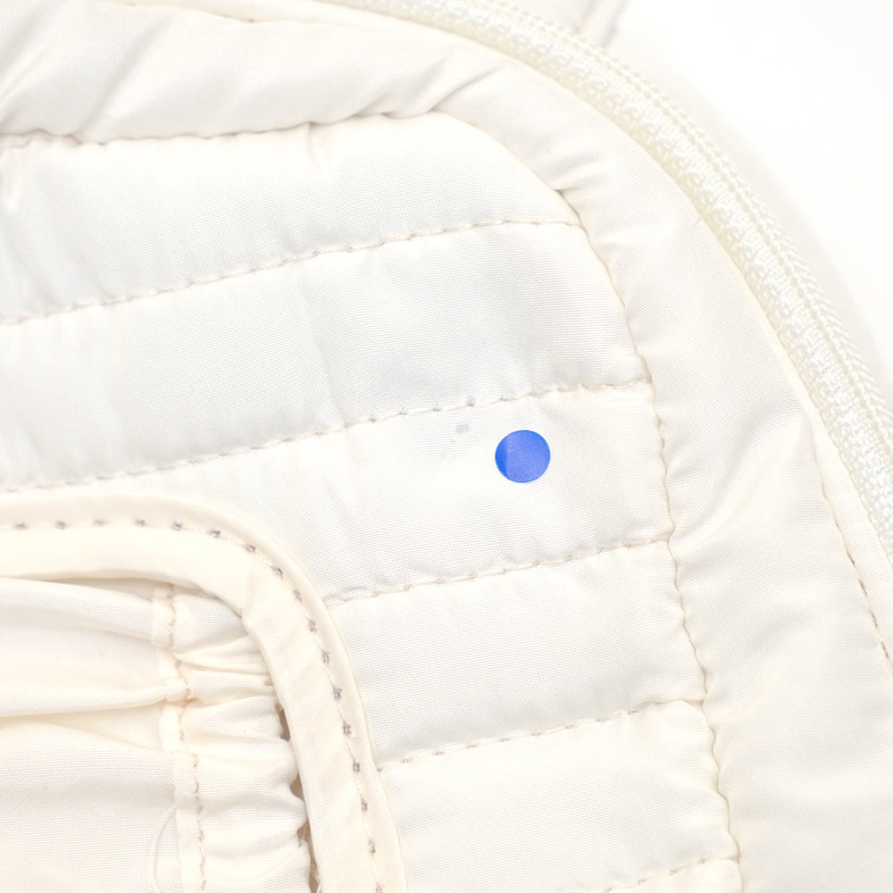 flower刺繍ワンタッチおむつポーチ アイボリー / ギフト包装不可