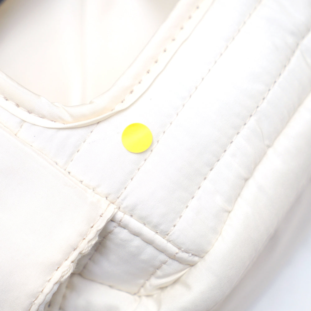 flower刺繍ワンタッチおむつポーチ アイボリー / ギフト包装不可