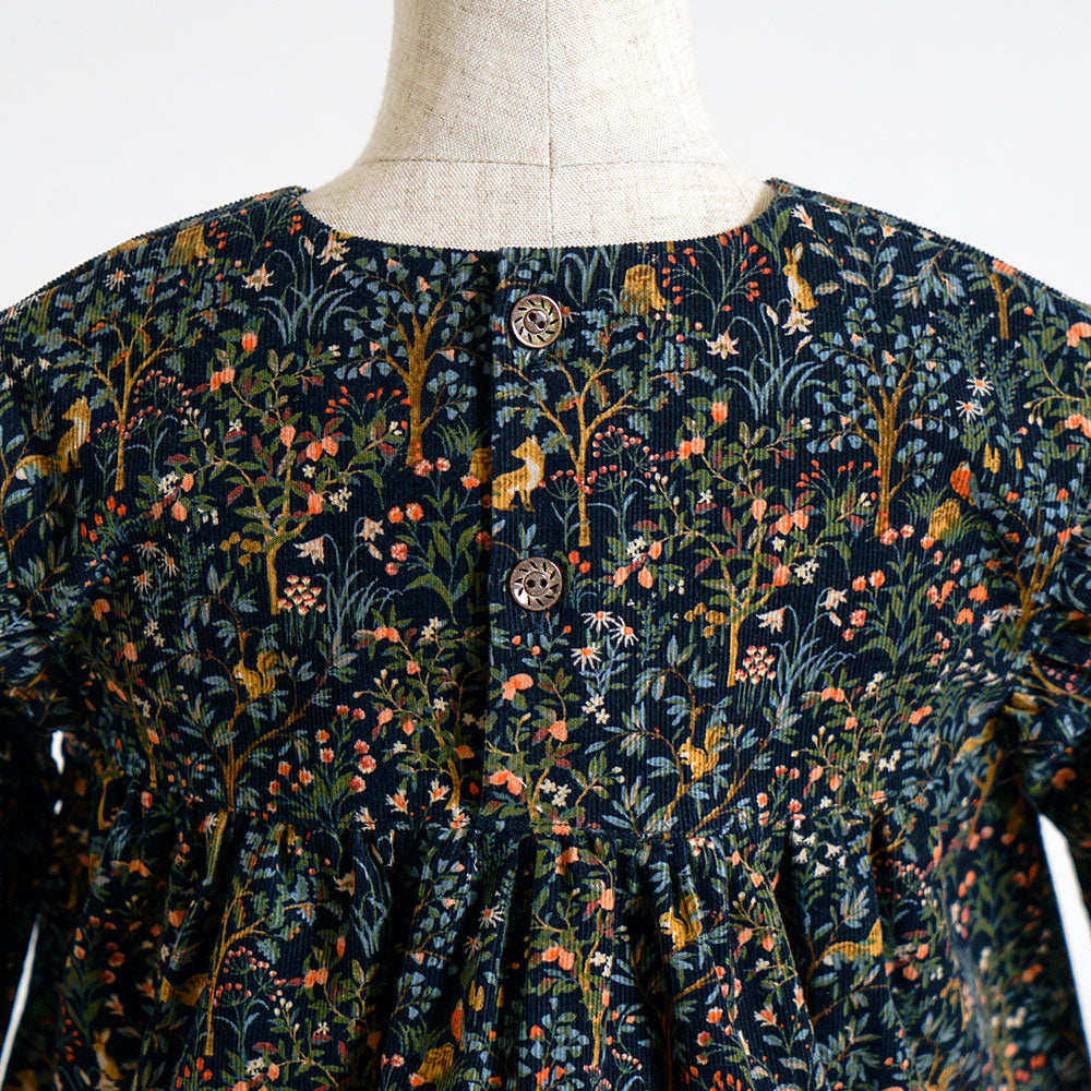 forestコーデュロイチュニック ネイビー 80・90・100・110cm