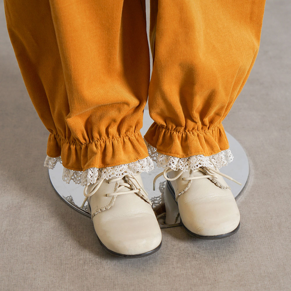 コーデュロイLaceパンツ マスタード 80・90・100・110cm