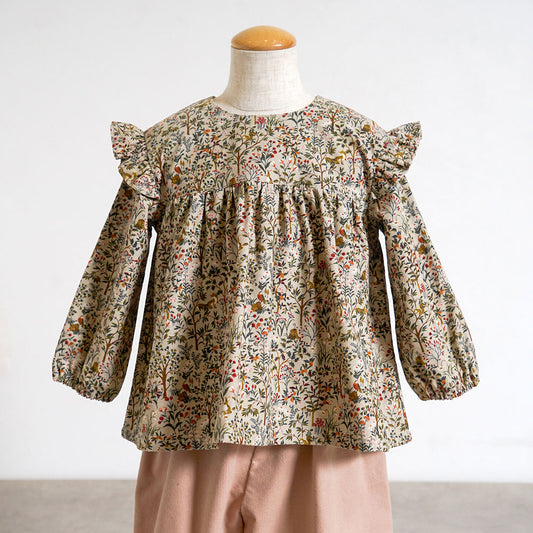 forestコーデュロイチュニック ベージュ 80・90・100・110cm