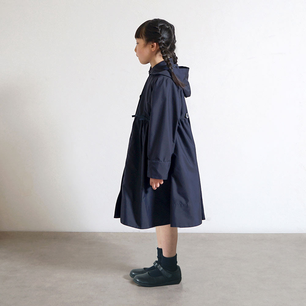 お受験ギャザー2wayコート ネイビー 105-115・115-125・125-135cm