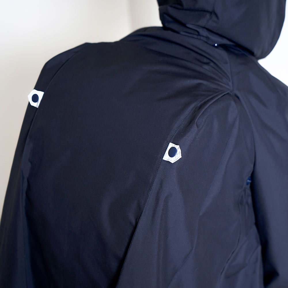 お受験ギャザー2wayコート ネイビー 105-115・115-125・125-135cm