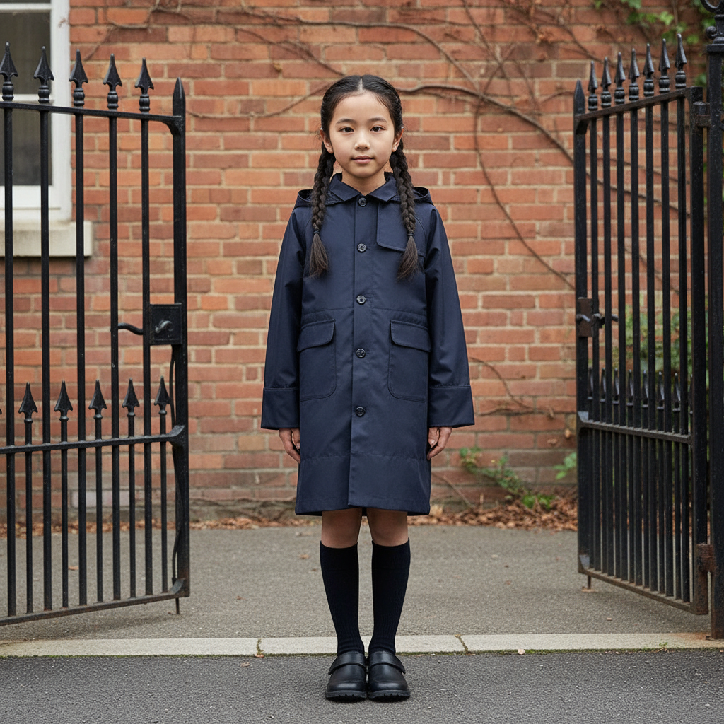 お受験トレンチ2wayコート ネイビー 105-115・115-125・125-135cm