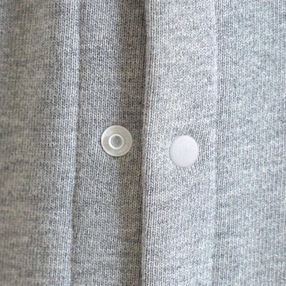 裏毛カーディガン グレー 70-80・80-90・90-100cm