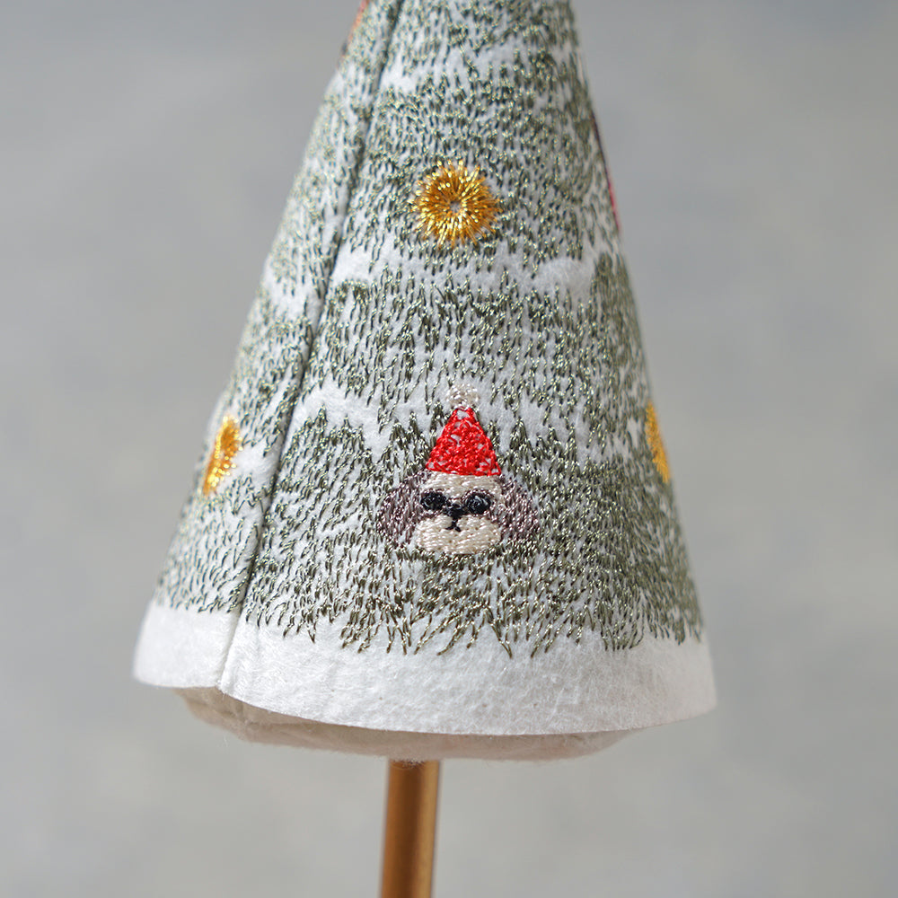 クリスマス 刺繍スタンドツリー / Matsuo Miyuki クリスマスツリー