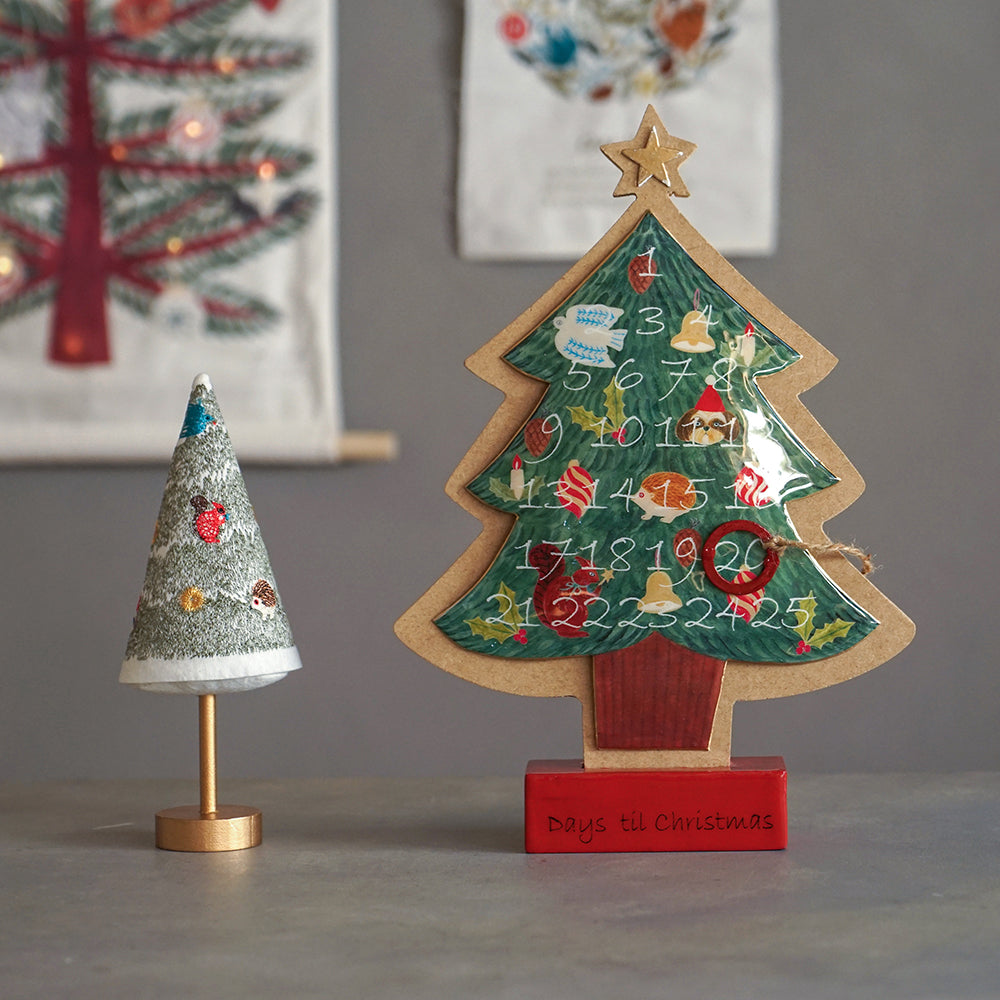 クリスマス 刺繍スタンドツリー / Matsuo Miyuki クリスマスツリー