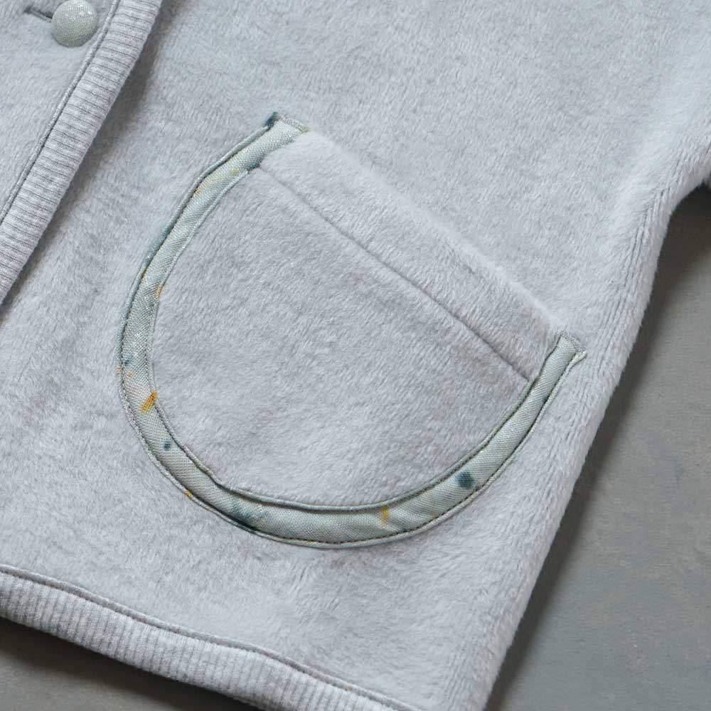 シャギーウォームブルゾン グレー 80-90・ 90-100・100-110cm