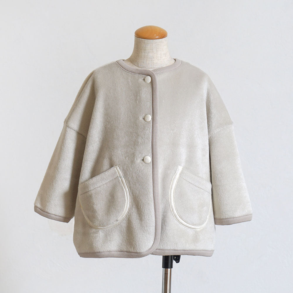 シャギーウォームブルゾン ベージュ 80-90・ 90-100・100-110cm