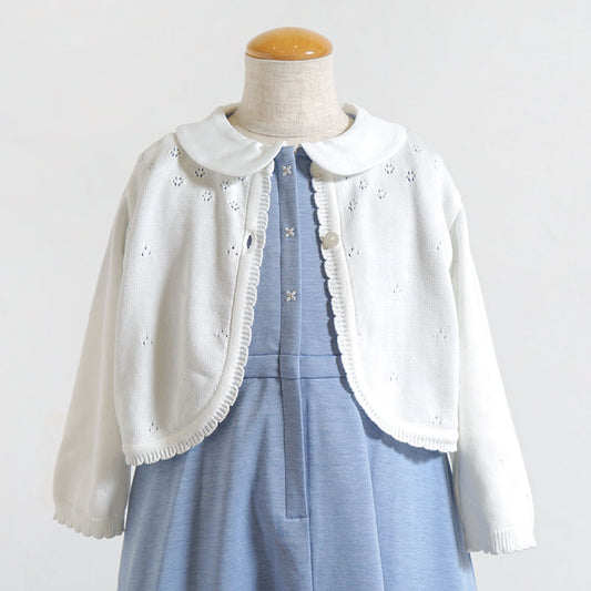 ボレロカーディガン オフホワイト 90-100・100-110・110-120cm