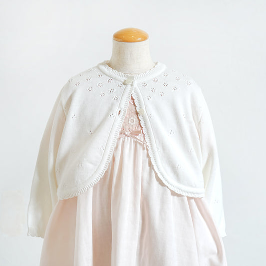 ボレロカーディガン オフホワイト 90-100・100-110・110-120cm