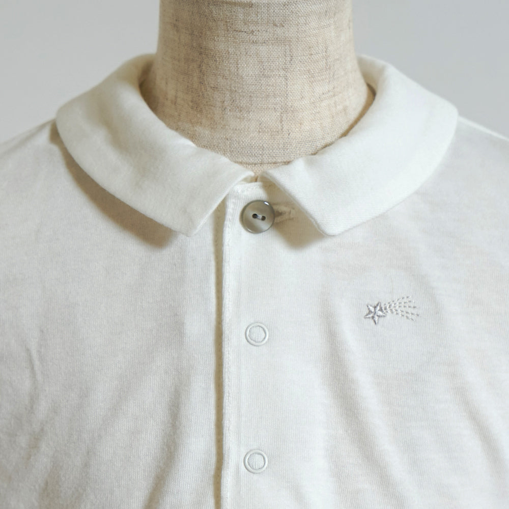 star刺繍半袖プルオーバー ホワイト 80・90・100・110cm