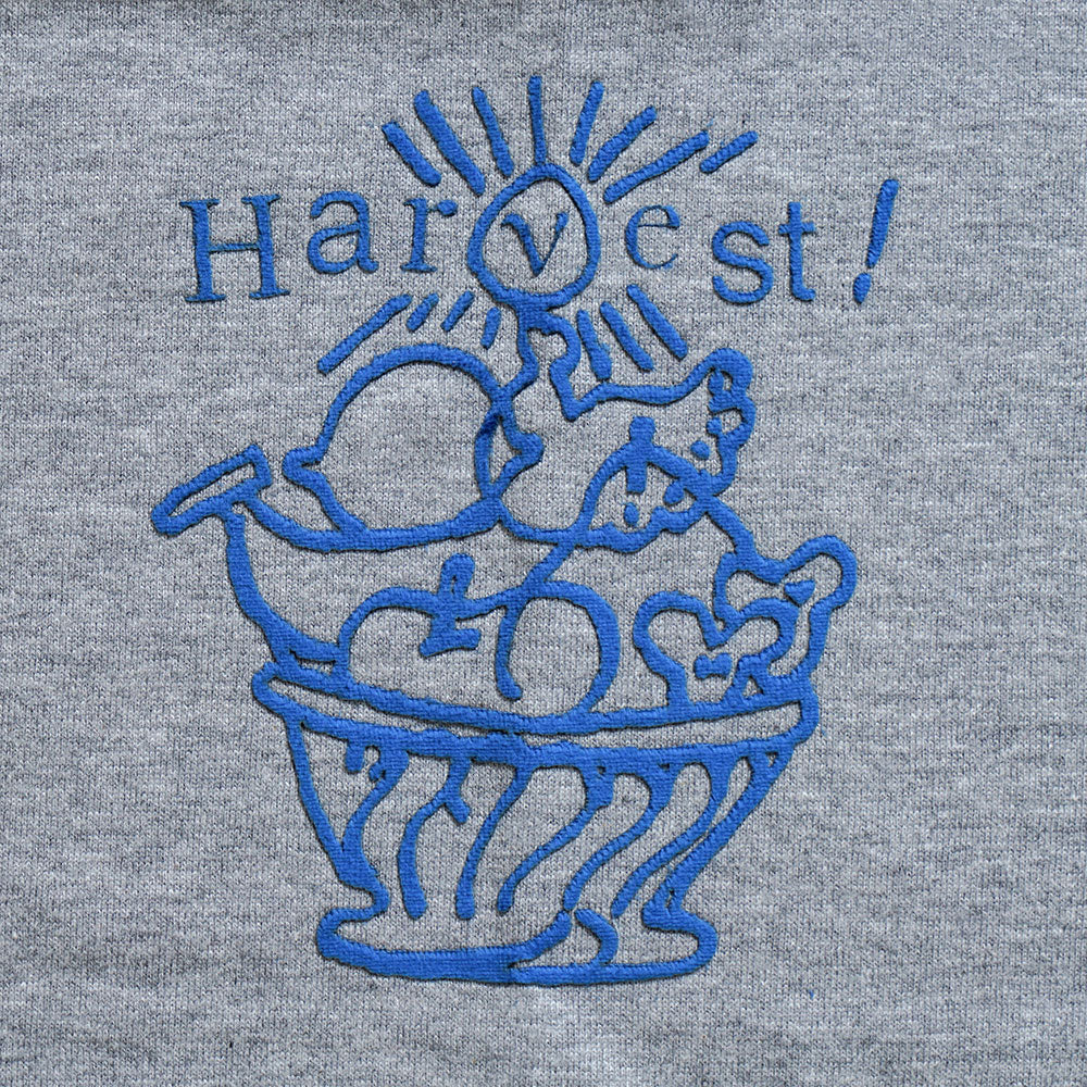HarvestプリントTシャツ 杢グレー80・90・100cm