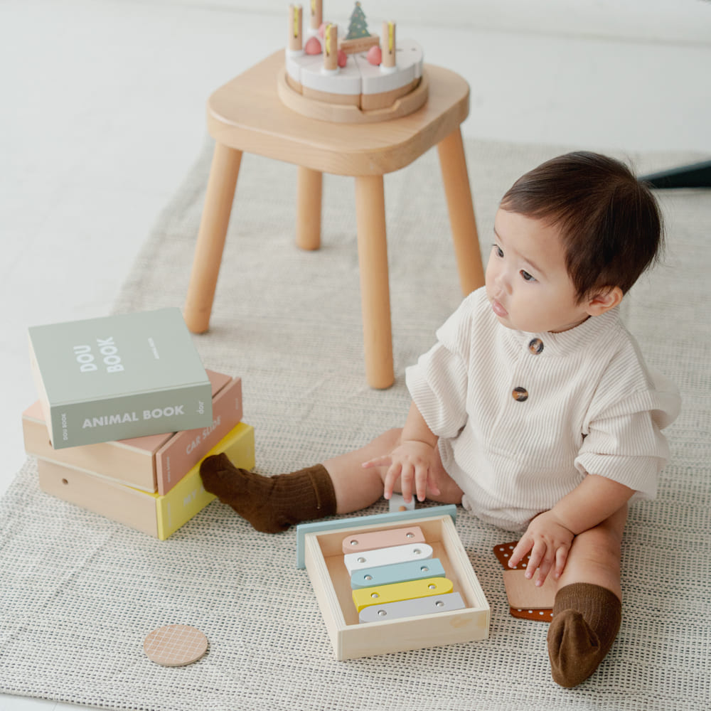 DOU BOOK( xylophone) 木製シロフォン / おもちゃ 木製