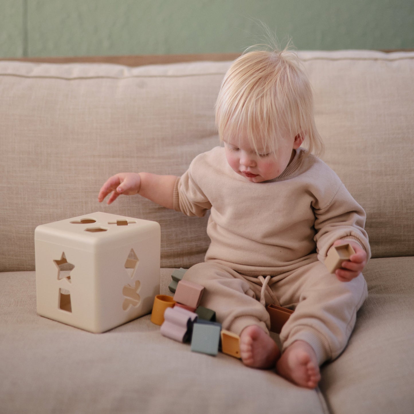 シェイプソーティングボックス 型はめパズル / mushie