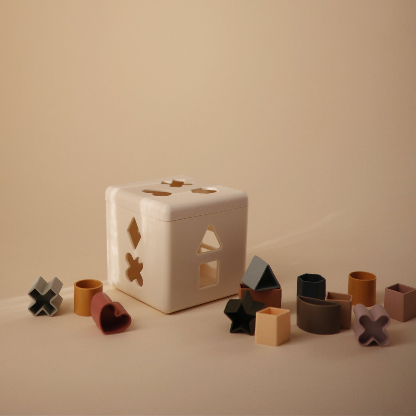 シェイプソーティングボックス 型はめパズル / mushie