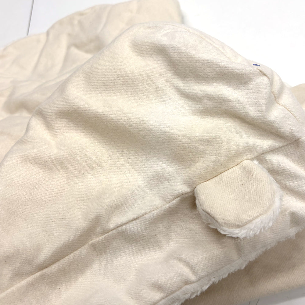 オーガニックコットン　リバーシブルマント　きなり(新生児～100cm)/ ギフト包装不可